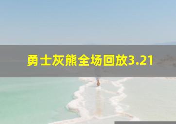 勇士灰熊全场回放3.21