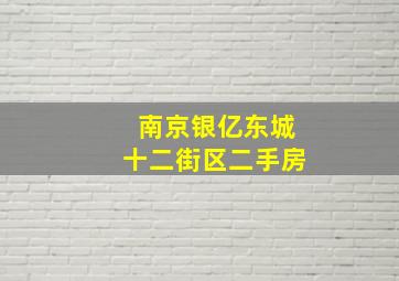 南京银亿东城十二街区二手房