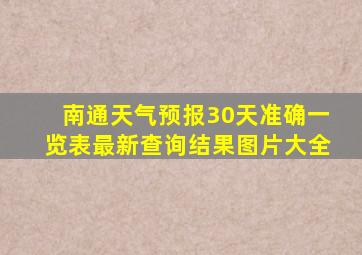 南通天气预报30天准确一览表最新查询结果图片大全