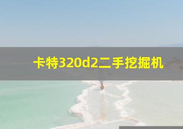 卡特320d2二手挖掘机