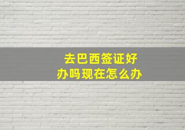 去巴西签证好办吗现在怎么办