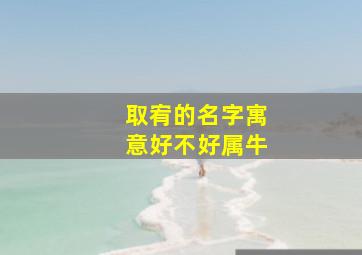 取宥的名字寓意好不好属牛