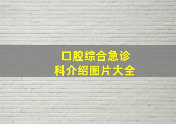 口腔综合急诊科介绍图片大全