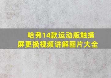 哈弗14款运动版触摸屏更换视频讲解图片大全