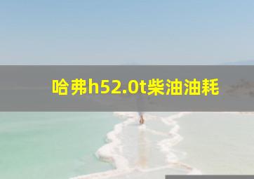 哈弗h52.0t柴油油耗