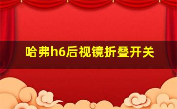 哈弗h6后视镜折叠开关