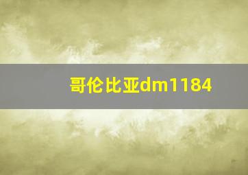 哥伦比亚dm1184