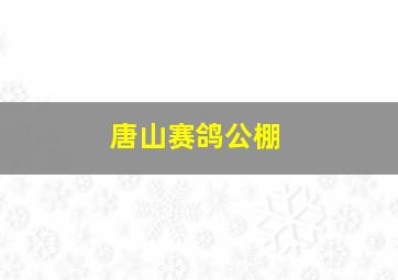 唐山赛鸽公棚