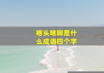 啥头啥脚是什么成语四个字