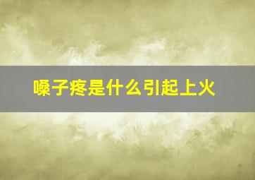 嗓子疼是什么引起上火