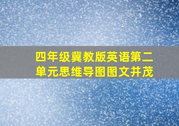 四年级冀教版英语第二单元思维导图图文并茂