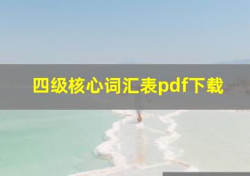 四级核心词汇表pdf下载