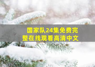 国家队24集免费完整在线观看高清中文