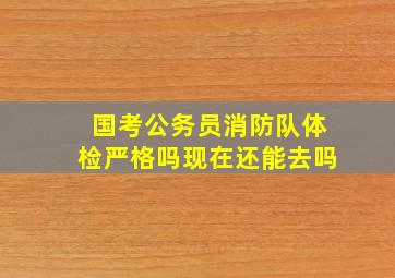 国考公务员消防队体检严格吗现在还能去吗