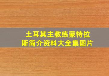 土耳其主教练蒙特拉斯简介资料大全集图片