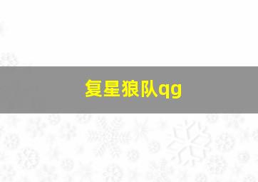 复星狼队qg