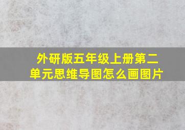 外研版五年级上册第二单元思维导图怎么画图片