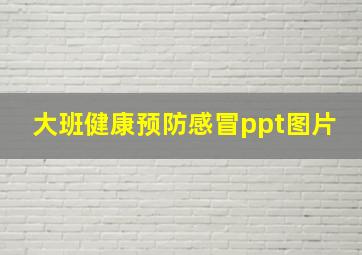 大班健康预防感冒ppt图片