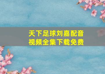 天下足球刘嘉配音视频全集下载免费