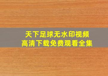 天下足球无水印视频高清下载免费观看全集