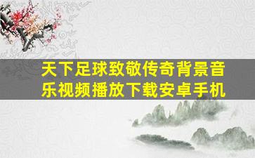 天下足球致敬传奇背景音乐视频播放下载安卓手机