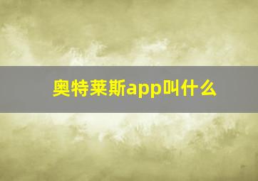 奥特莱斯app叫什么