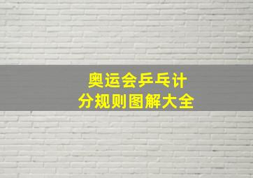 奥运会乒乓计分规则图解大全