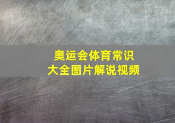 奥运会体育常识大全图片解说视频