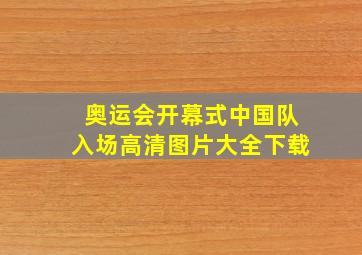 奥运会开幕式中国队入场高清图片大全下载