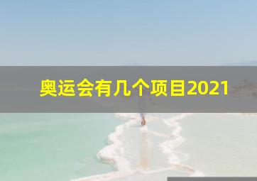 奥运会有几个项目2021