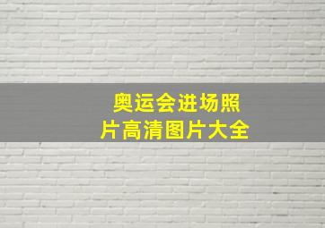 奥运会进场照片高清图片大全