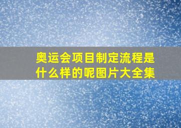 奥运会项目制定流程是什么样的呢图片大全集