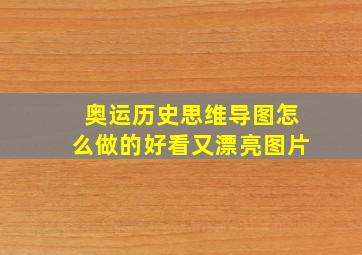 奥运历史思维导图怎么做的好看又漂亮图片