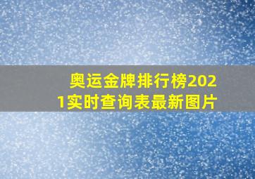 奥运金牌排行榜2021实时查询表最新图片