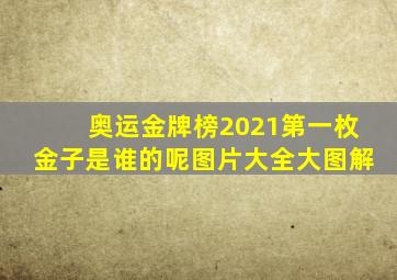 奥运金牌榜2021第一枚金子是谁的呢图片大全大图解