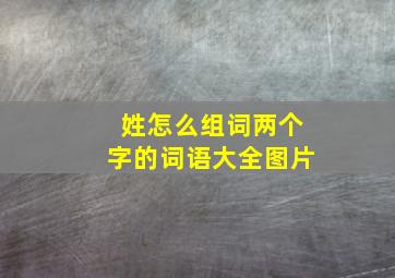 姓怎么组词两个字的词语大全图片