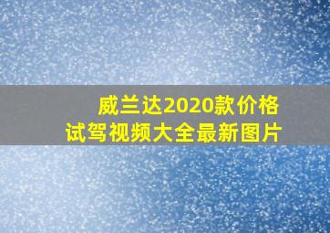 威兰达2020款价格试驾视频大全最新图片