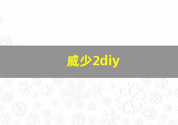 威少2diy