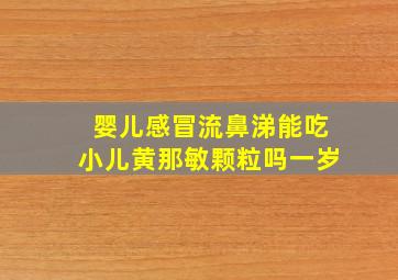 婴儿感冒流鼻涕能吃小儿黄那敏颗粒吗一岁