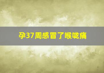 孕37周感冒了喉咙痛