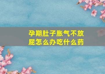 孕期肚子胀气不放屁怎么办吃什么药