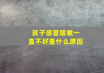 孩子感冒咳嗽一直不好是什么原因