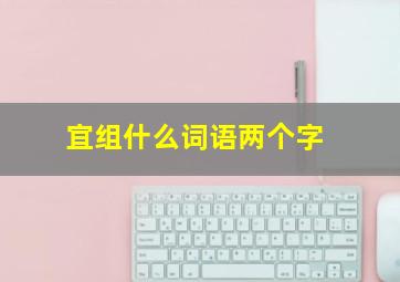 宜组什么词语两个字