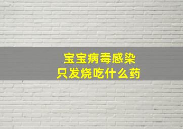 宝宝病毒感染只发烧吃什么药