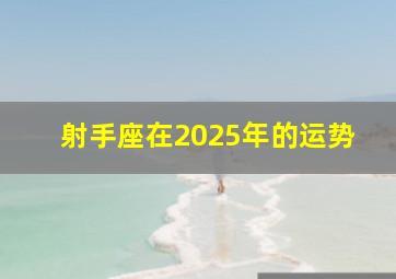 射手座在2025年的运势