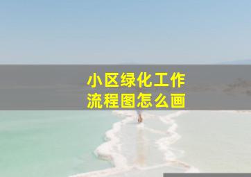 小区绿化工作流程图怎么画