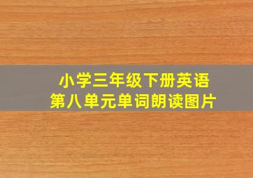 小学三年级下册英语第八单元单词朗读图片