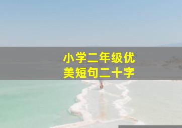 小学二年级优美短句二十字