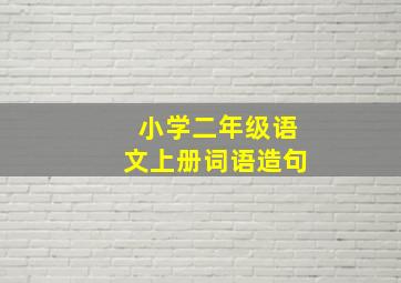 小学二年级语文上册词语造句