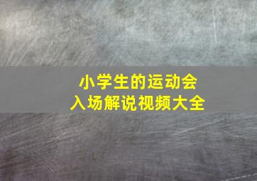 小学生的运动会入场解说视频大全